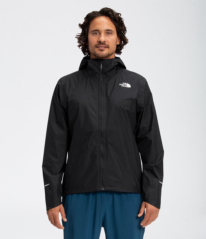 The North Face Rain Jacket First Dawn Packable Black - Mens - Thailand GIDJU-8056
